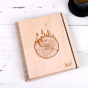 Taccuino con tavole di legno - motivo legno