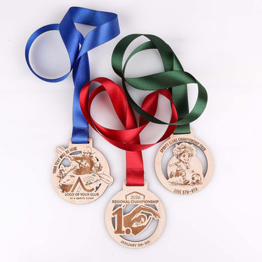 Medaglia in legno su misura