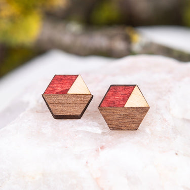 Orecchini in legno HOORAY Cerezo